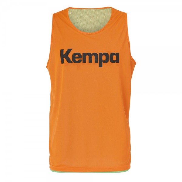 Das neue Kempa Wende-Markierungs-Hemd in orange/grün