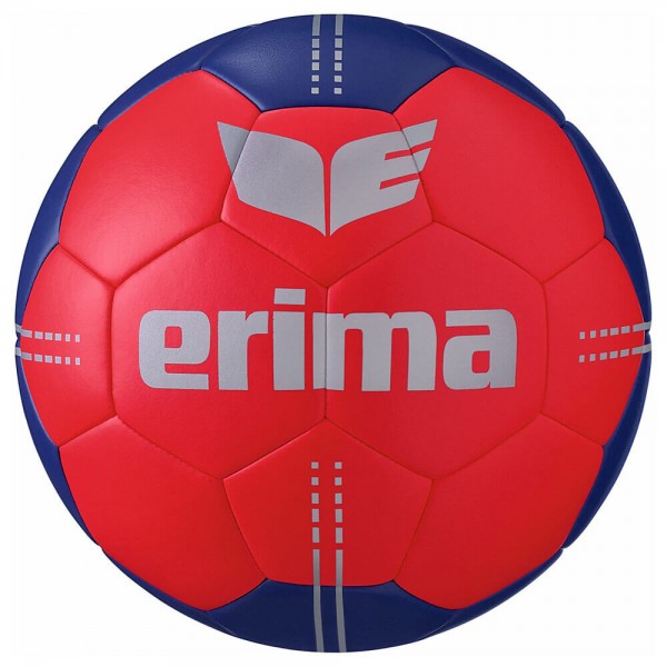 Der neue Erima Pure Grip No 3 Hybrid Handball in rot-blau