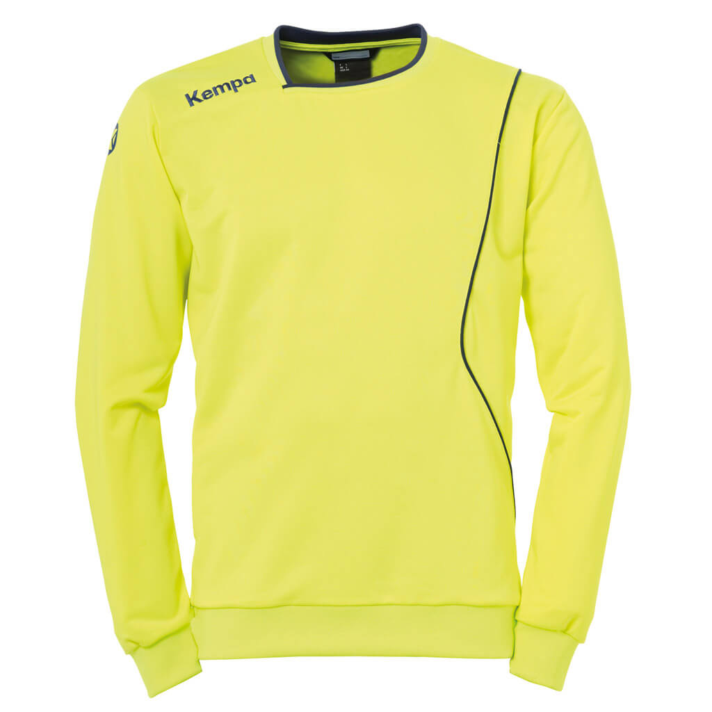 Kempa Handball Curve Training Top Herren Sweatshirt Sport Pullover schwarz gold 